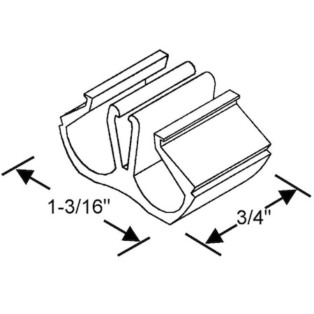 Strybuc Double Flush II Glazing Clip 90-572